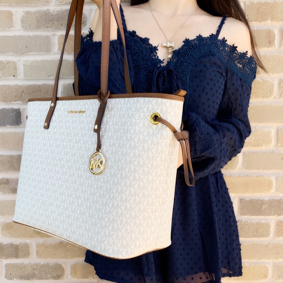 Michael Kors Large Tote vanilla MK - Picture 2 of 6